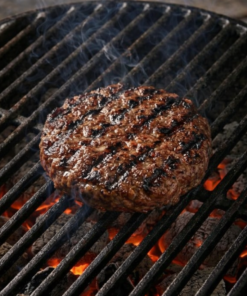 Black angus hamburger