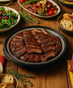 Party pan gegrilde spare ribs