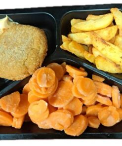 Visburger met worteltjes en aardappelpartjes 700 gram